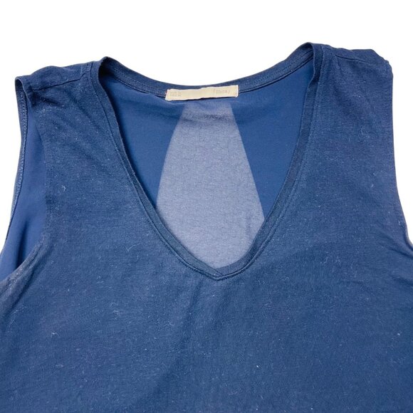 Sfera women’s Sleeveless Layered V-Neck Top M Blue - Picture 2 of 9